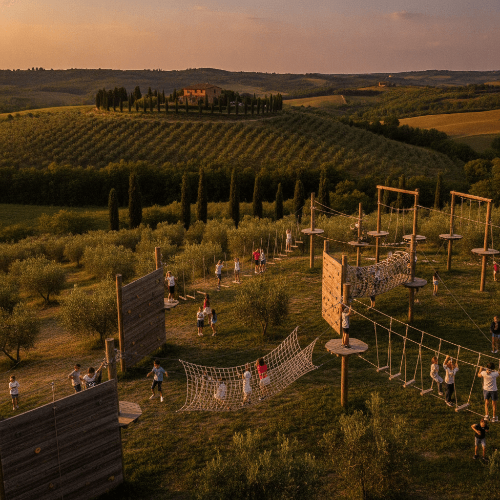 Parco Avventura in campagna italiana